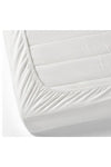 Ricco Lifes Cotton Luxury Hotel White Fitted Sheet Set - Pillowcase Single-Double-King 2