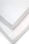 Ricco Lifes Cotton Luxury Hotel White Fitted Sheet Set - Pillowcase Single-Double-King 3