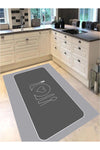 Eco Concept Gray Kitchen Rug, Heart Pattern, Decorative, Washable, Stain Resistant 1