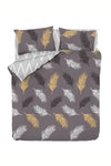 Eponj Home Easy Ironing Duvet Cover Set Double Olivia Gold-Grey 2