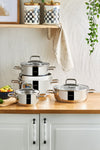 Emsan Chester 8 Piece Stainless Steel Cookware Set 1