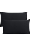 MERTIM 2-Piece 50x70 Renforce Black Pillowcase 2