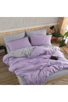 Sheri Home Lilac Plain Pattern Double-Sided Double Bed Duvet Cover 200x220 100% Cotton 2