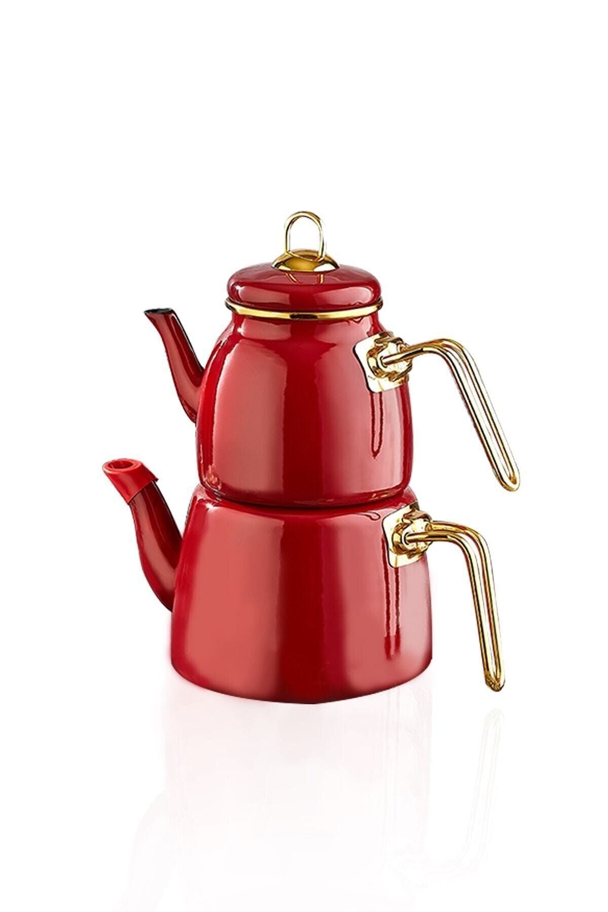 Bayev Elite Enamel Teapot Red 200463 2