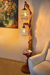 Genel Markalar Tree Floor Lamp Natural Wood Design Log Floor Lamp Home Corner Lighting 1