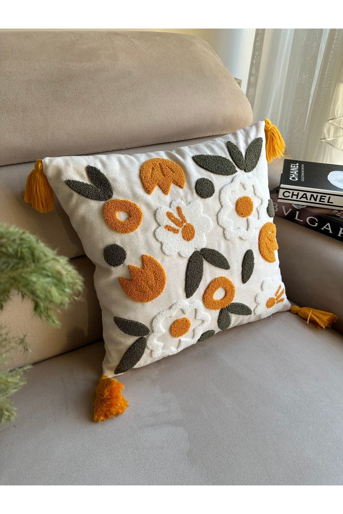 Reset Punch Embroidered Cushion Cover 2