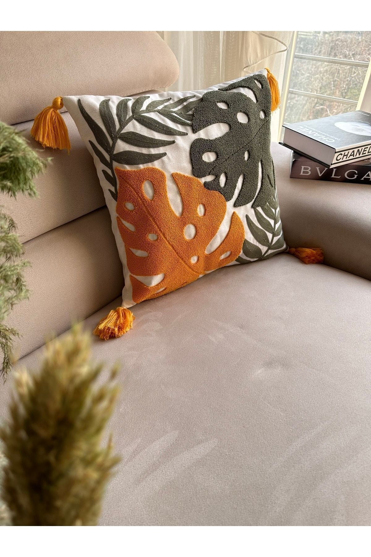 Reset Bugi Home Collection Punch Embroidered Cushion Cover 4