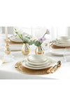 Porselenden Modern Gold 2-Piece 25 Cm Porcelain Medium-Sized Cream Boat Serving Plate Set 3