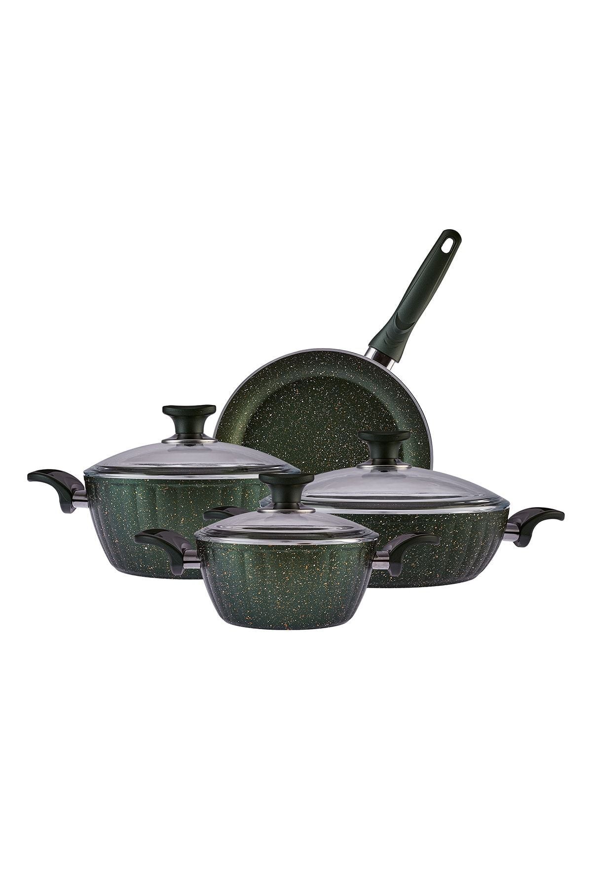 Cookplus Biogranit Dream 7 Piece Cookware Set Green 4