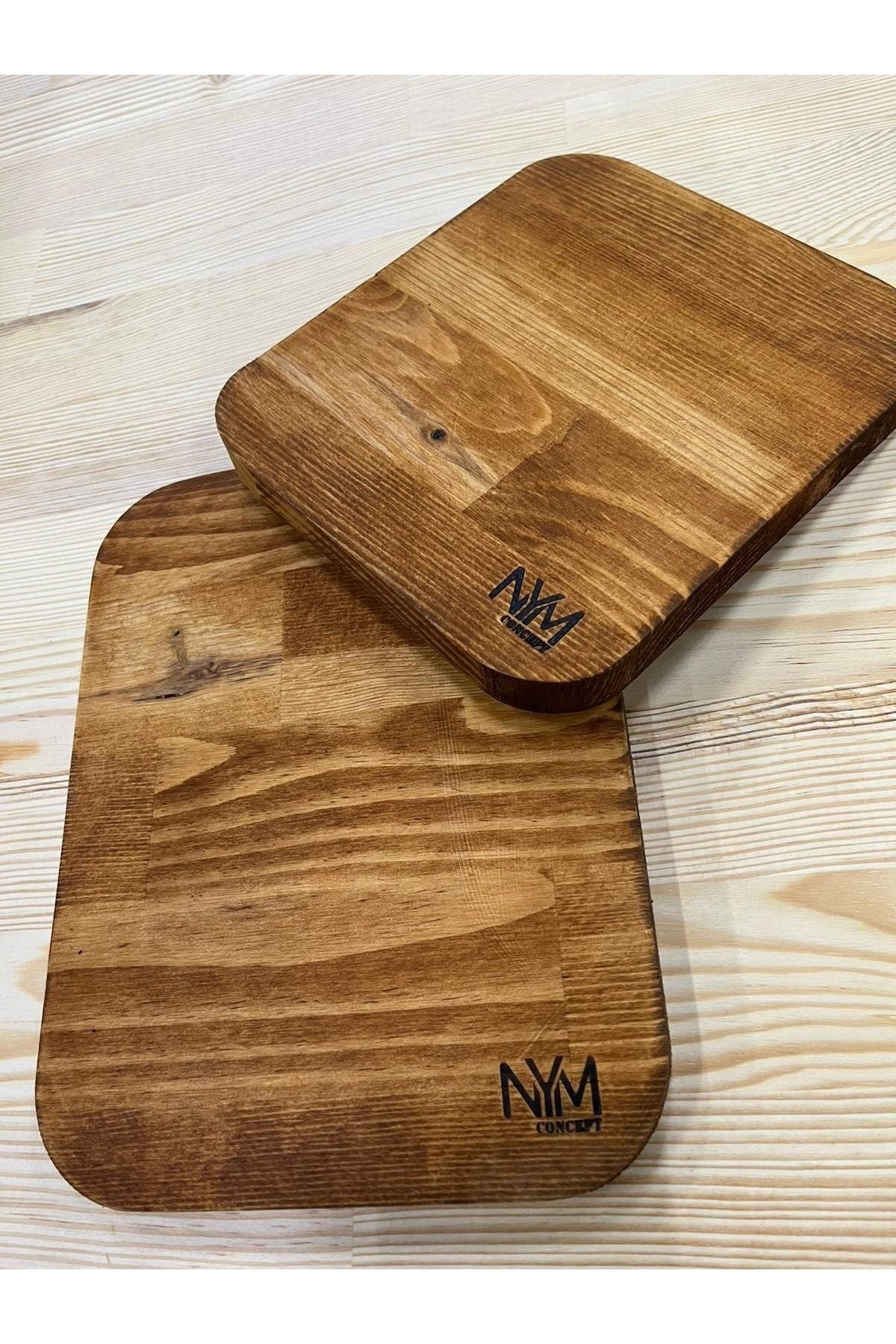 Nym Concept Eko 2'li Cutting and Serving Board, 100% Pine Wood 2