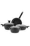 Cookplus Biogranit Dream 7 Piece Cookware Set Black 5