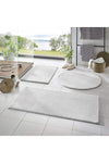 Balat Halı 3-Piece Bathroom Rug Set Plush Post Rug Toilet Seat Cover White 50x90--50x60---50x50(Round) 1