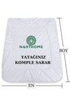 Nart Home Kapitone Fitted 100% Liquid-Proof Cotton Mattress Protector (9 Sizes) Kfsg 8