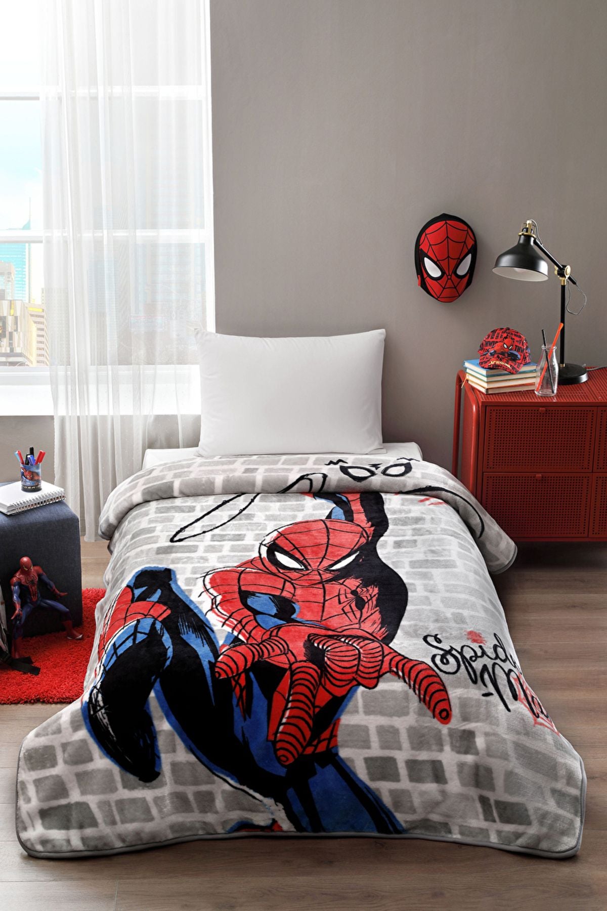 Özdilek Spiderman Super Hero Disney Licensed Single Child Blanket 160x220 Cm 1