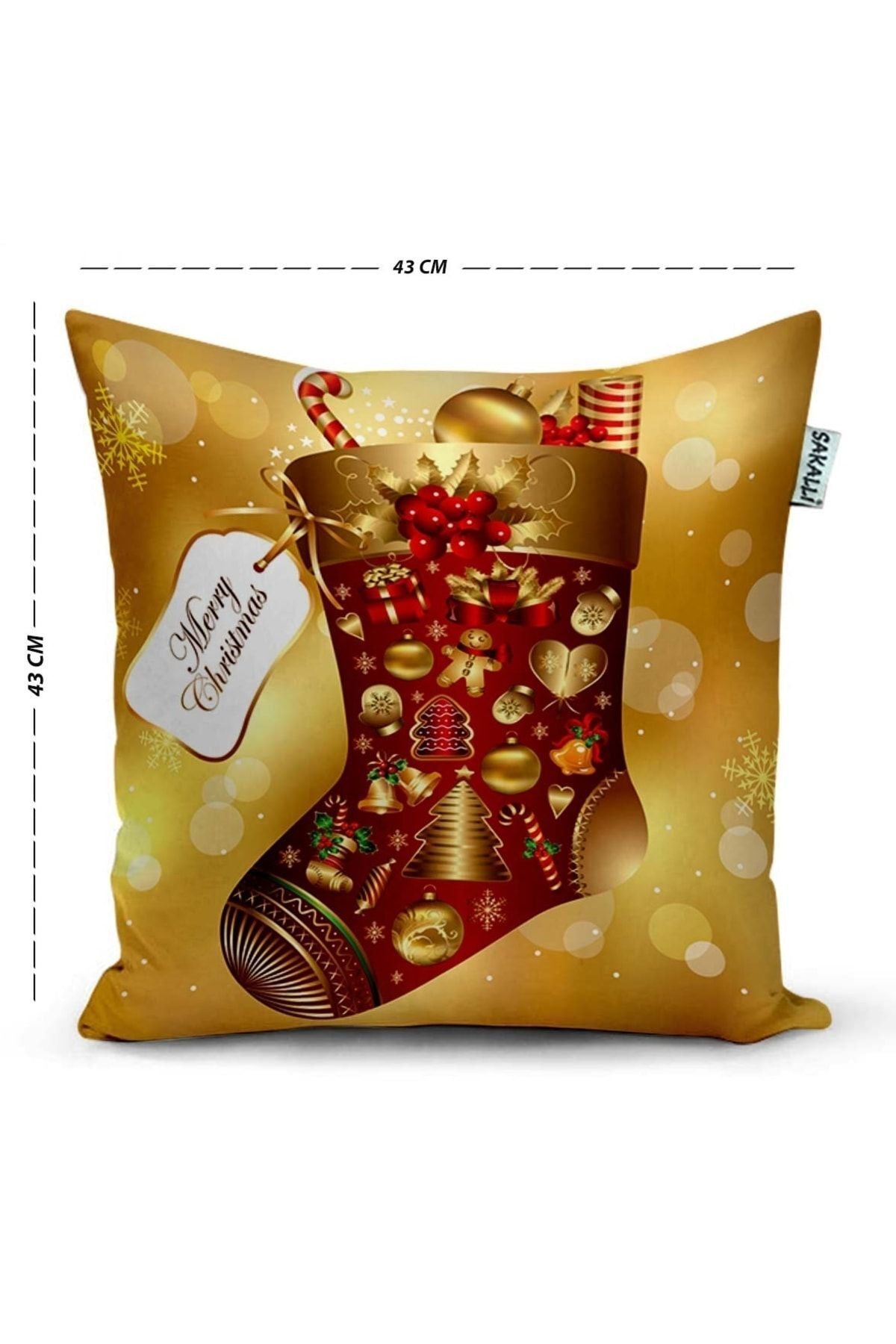 Sakalli Christmas Themed 3D Printed Decorative Pillow Cover 3