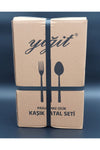 Yiğit 60 Piece Emerald 12 Person Stainless Steel Flat Spoon Fork Set (No Knives) 4