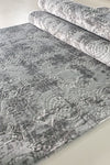 Babil Home Non-Slip Embossed Rug Runner for Living Room, Corridor, Kitchen - Vzr Grey 1