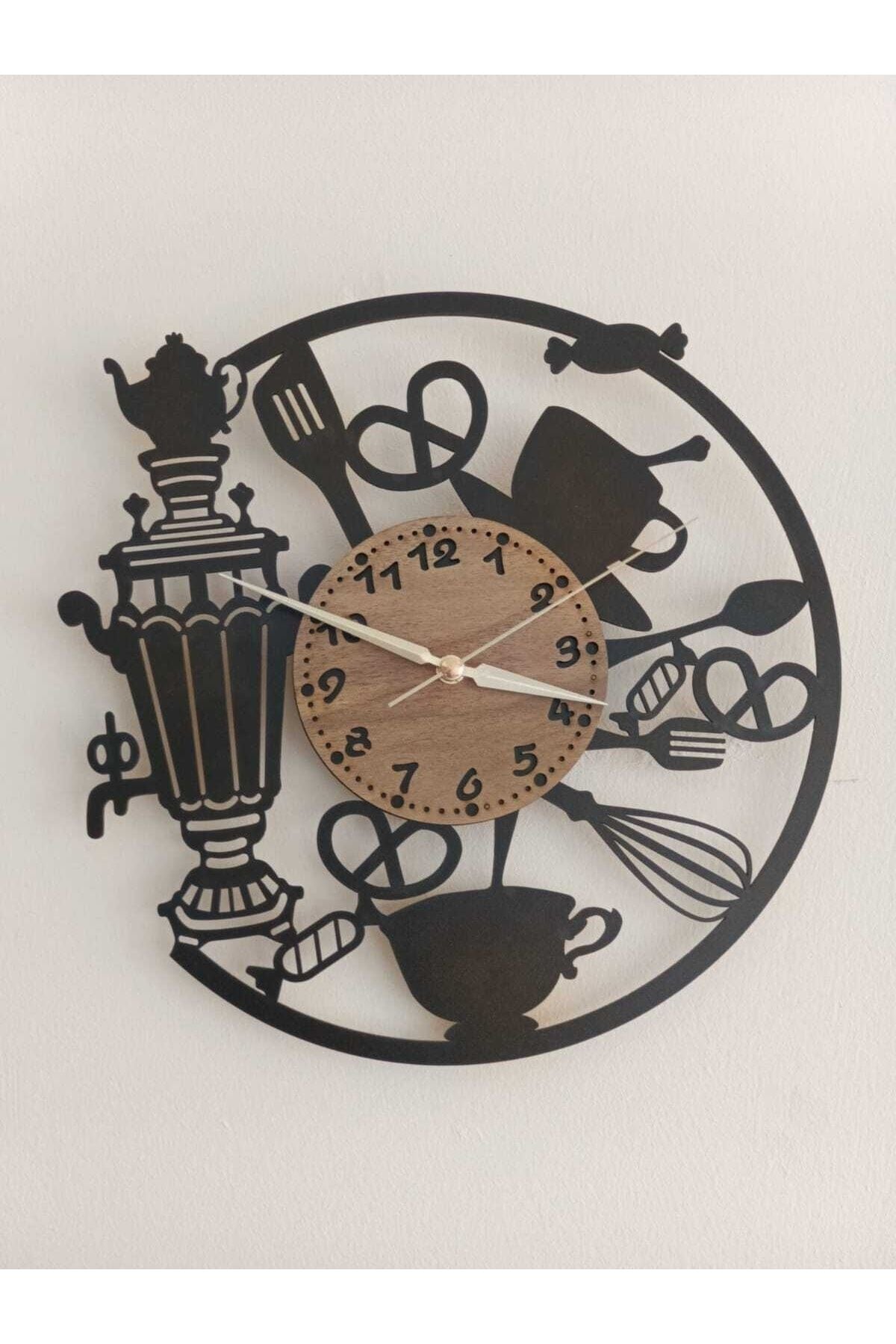 Ümra Lazer Üm-Ra Lazer Kitchen Cafe Wall Clock - 40x40 Cm 2