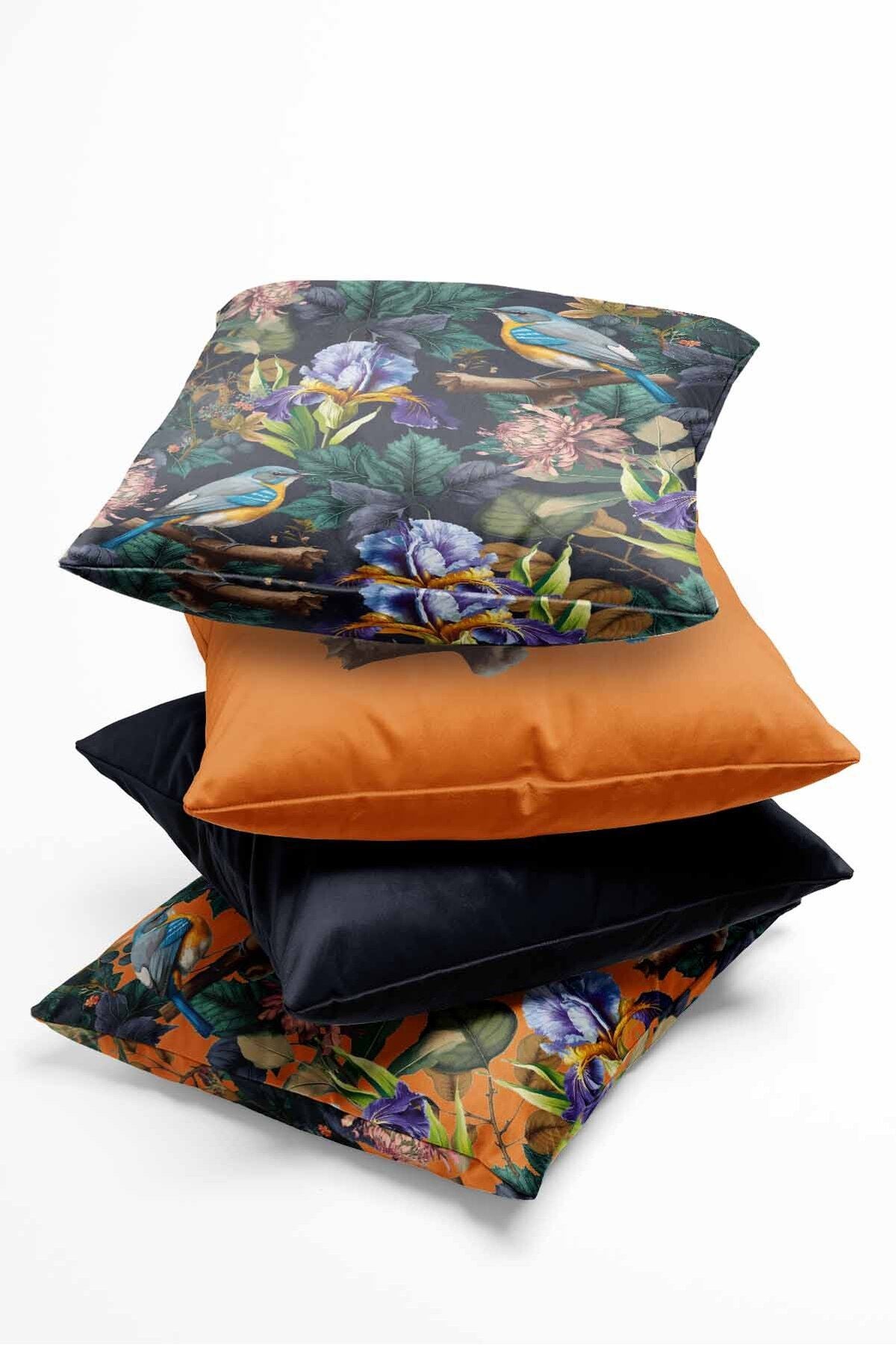 Pilloveland Double-Sided Printed Equator Patterned 4-Piece Suede Cushion Cover 3