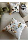 Reset Starstalia Home White Fabric Punch Embroidered Cushion Cover 6