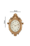 Genel Markalar 70 x 54 731-a Classic Wall Clock - Gold - 54x73 Cm Fma07232 Asymmetric Plastic Classic Brown 6