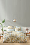 Karaca Home Raul Beige Double Size 100% Cotton Duvet Cover Set Fitted 2