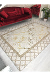 MEKA TEKSTIL New Model Cream Pyramid Elastic Carpet Cover Velvet 1