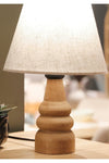 HOMING Natural Wooden Fabric Shade Lamp Ayd-3562 4