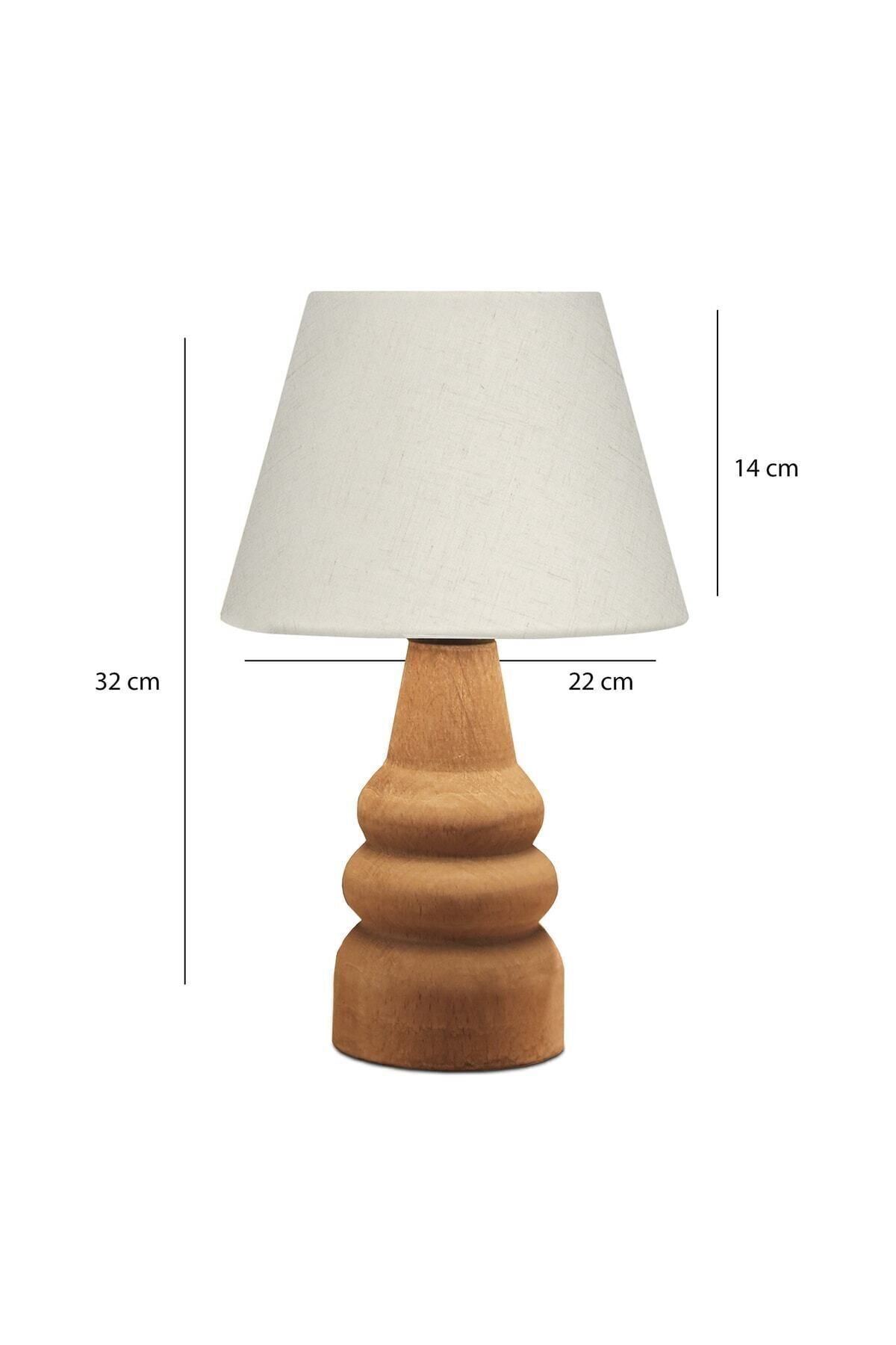 HOMING Natural Wooden Fabric Shade Lamp Ayd-3562 7