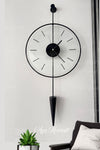 AGA KONSEPT Masippi Glazing Black, Modern Metal And Glass Design Wall Clock 1