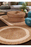 HomeTurko 6 Piece Placemat Set 1 Runner 1 Basket Set, Jute Placemat American Service, Plate Mat, Bread Basket 3