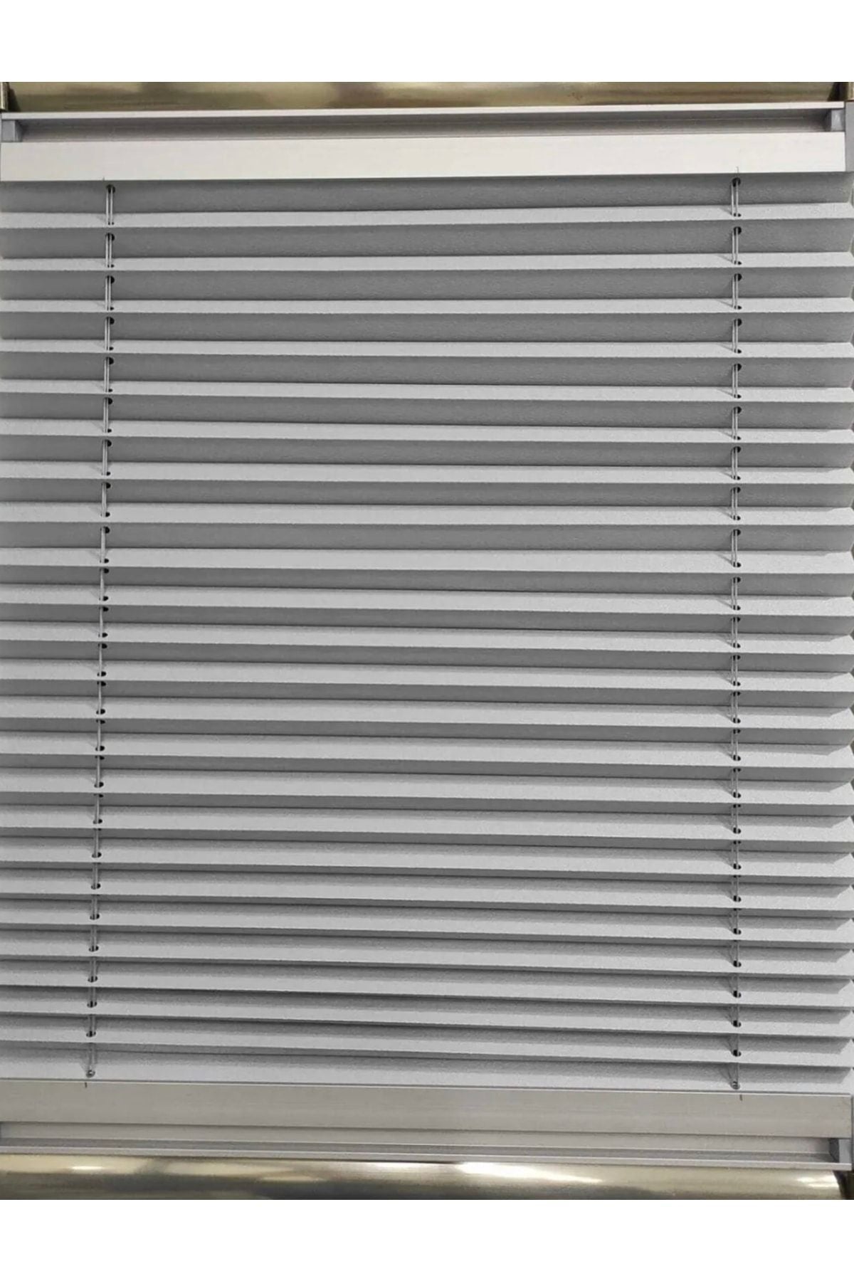 Yagmur Zebra Foldable Glass Balcony Curtain Home-Office Curtain (Light Gray) 2