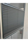 Yağmur Zebra Foldable Glass Balcony Curtain Home Curtain Office Curtain (Anthracite Gray) Pleated Curtain 1