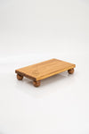 Kitchen Trend Justwood Risus Pedestal 17x30 Cm Wooden Rectangular Cake Presentation Serving Plate 2