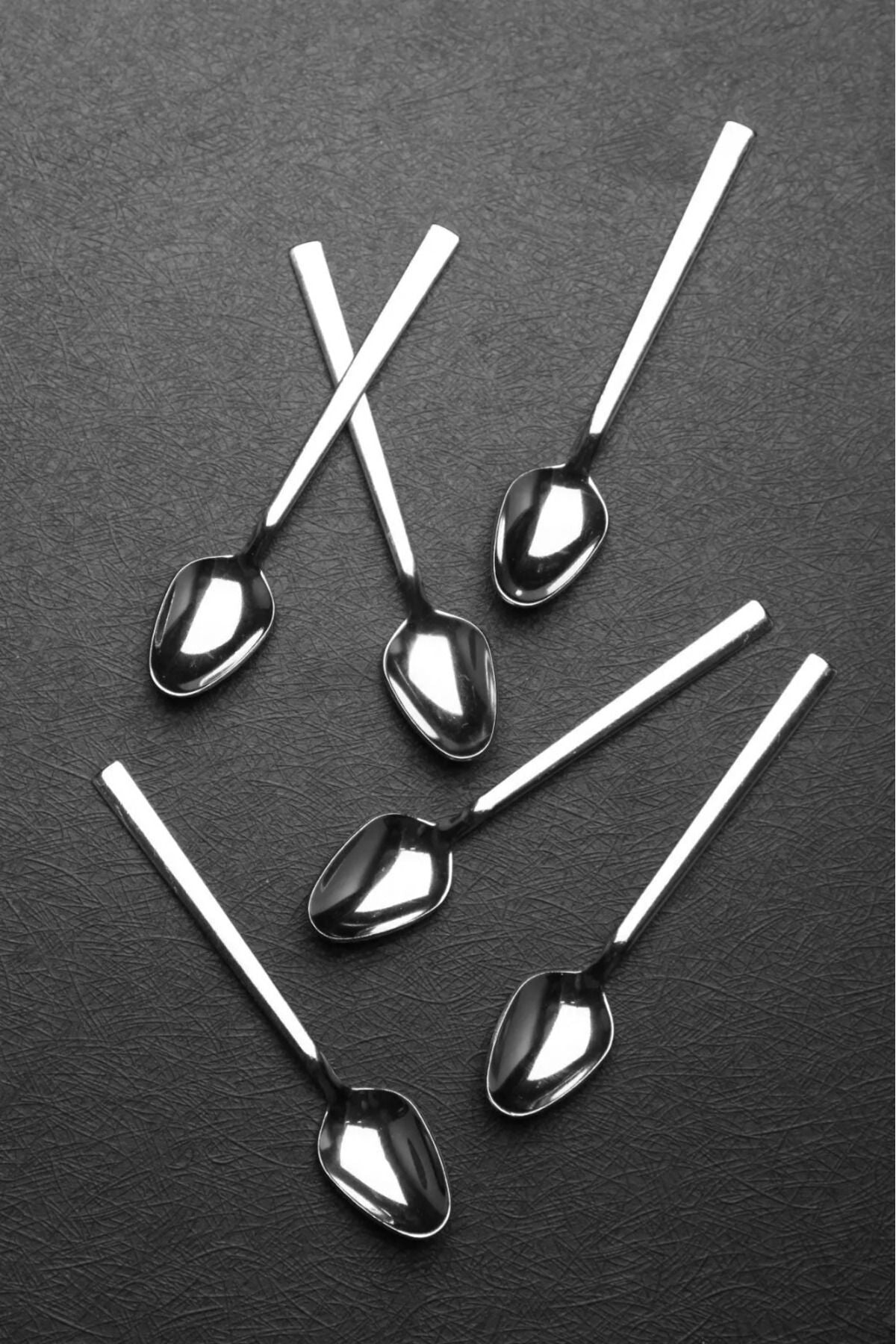 Doğuş Pazar 24 Pieces Stainless Steel Luxury Tea Spoon Stick Tea Spoon 3