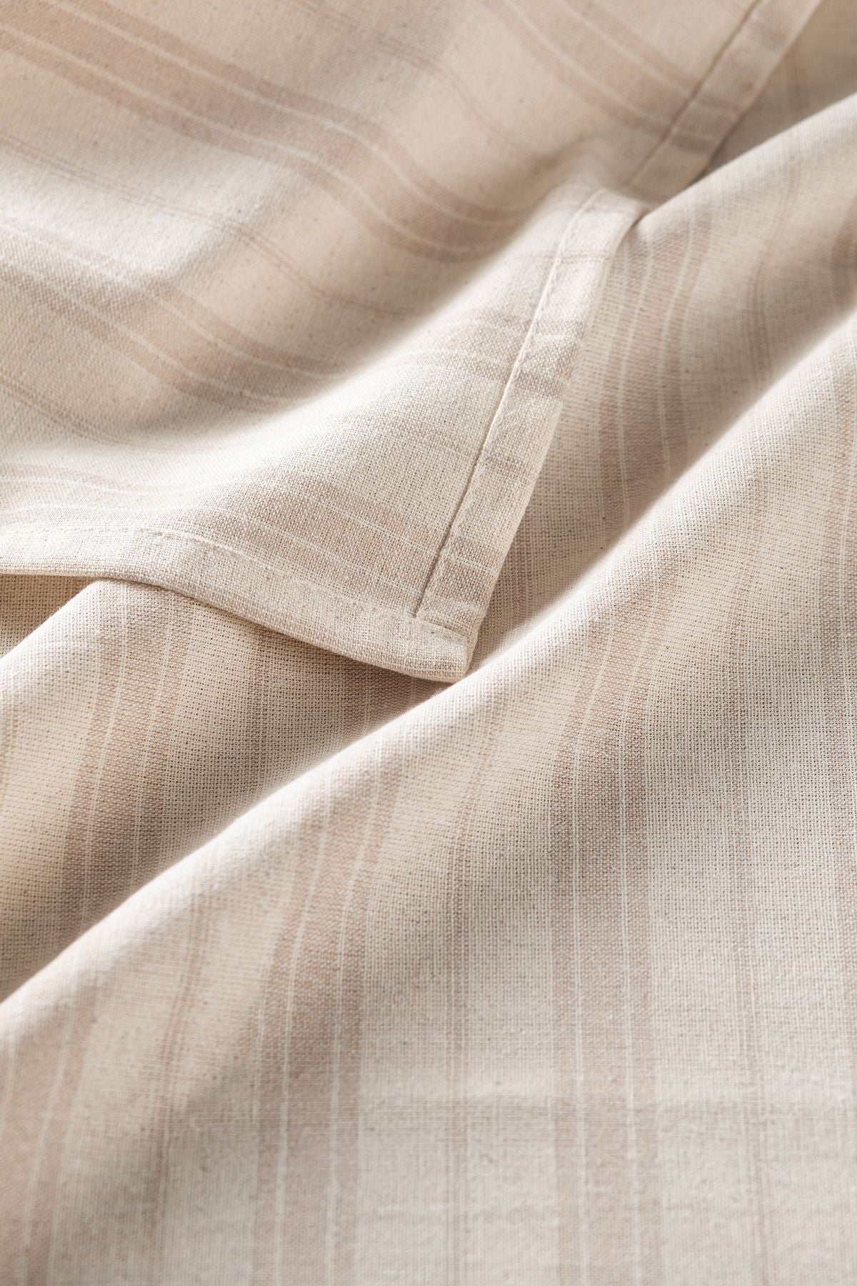 Wellstil Bohem | Brown Striped Linen Tablecloth 4