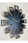 Ümra Lazer Black Decorative Wall Clock 2