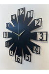 Ümra Lazer Black Decorative Wall Clock 3