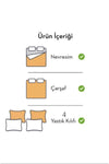 CANDAN ÇEYİZ Love Coffee 6-Piece Double Bed Fitted Sheet Duvet Cover Set 4