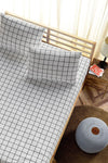 Lorien Elastic Bed Sheet Set Mini Checkered White - Single/Double/King Size 3