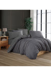 Conzaliza Elasticated Sheet Cotton Double Duvet Set | Full Anthracite | 1