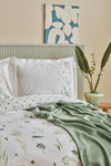 Karaca Home Herbal 100% Cotton Double Bedspread Set White 4