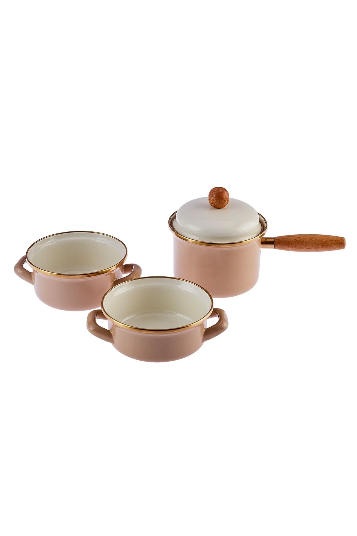 Emsan Rustik Midi 4 Piece Pot Set Beige 12 Cm 2