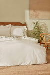 Karaca Home Nancy 100% Cotton Embroidered Double Duvet Cover Set White 2