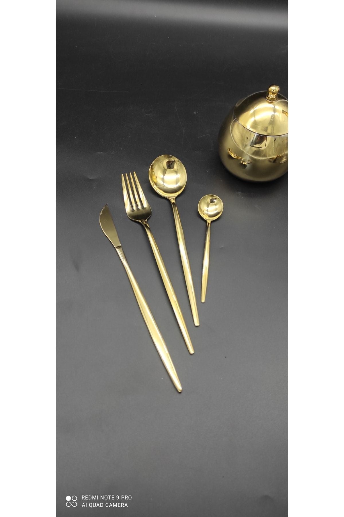 BRONDOFF Wessenburg Selanik 24 Pc Titanium Gold Cutlery Set 3