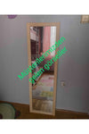 MİRRORSS Natural Wood Wall Hall Mirror Full-Length Mirror 121x37 8