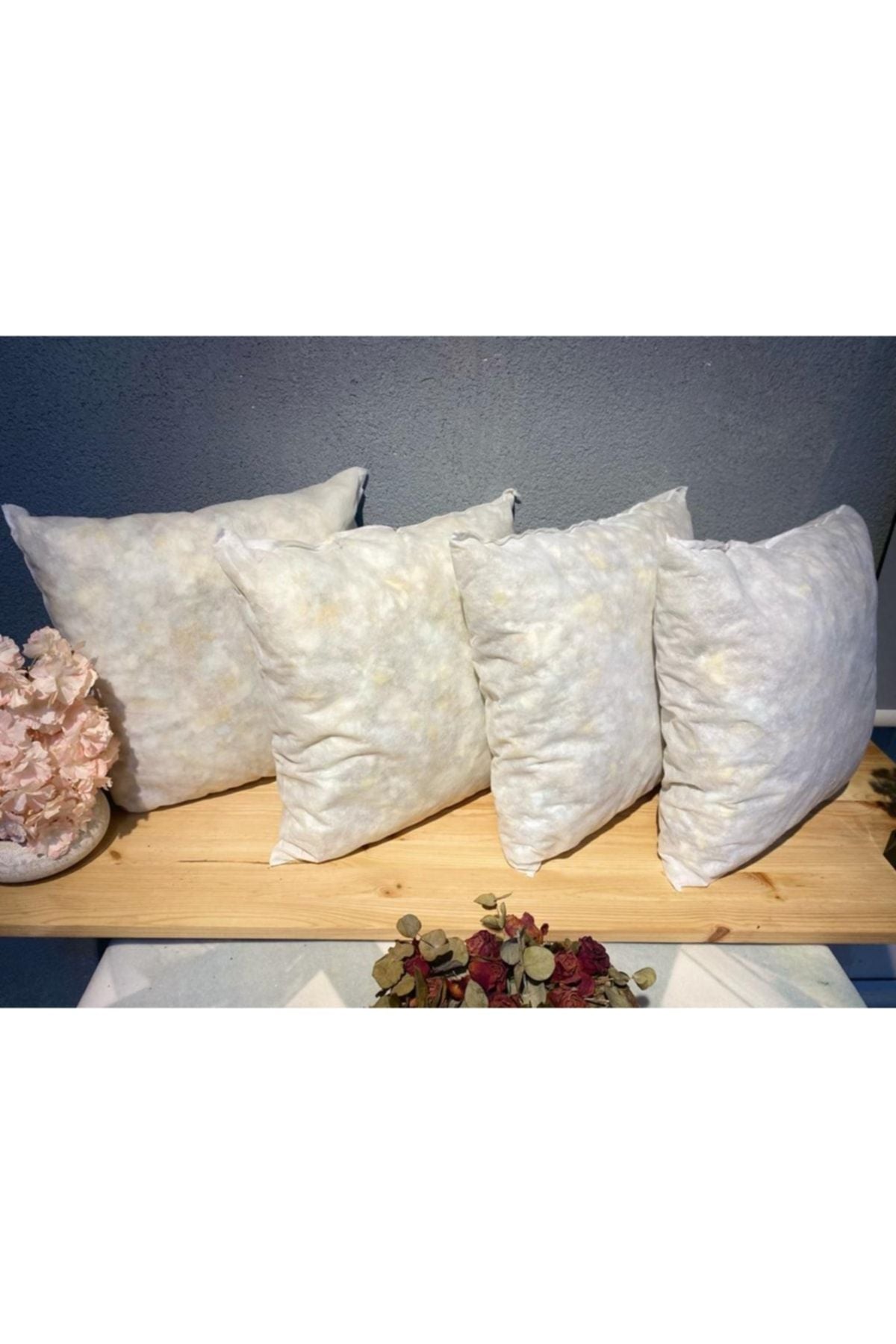 Skhome Double-Sided Printed Premium 4-Piece Pillow Cover with Inner Padding 8