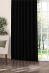 Devrim Olivya Tekstil Luxury Custom-Made Black Blackout Curtain With Extra Pleats 5