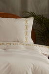 Karaca Home Alissa 100% Cotton Embroidered Double Bed Duvet Set White 4