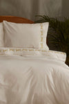 Karaca Home Alissa 100% Cotton Embroidered Double Bed Duvet Set White 8